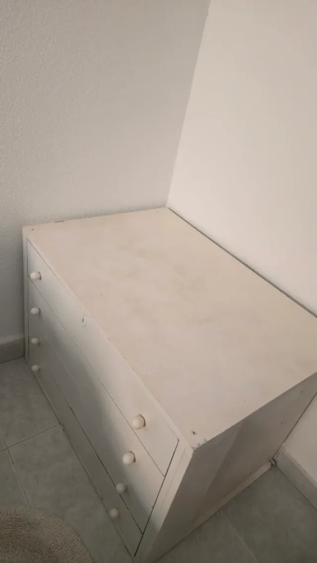 Cómoda de cajones color blanco