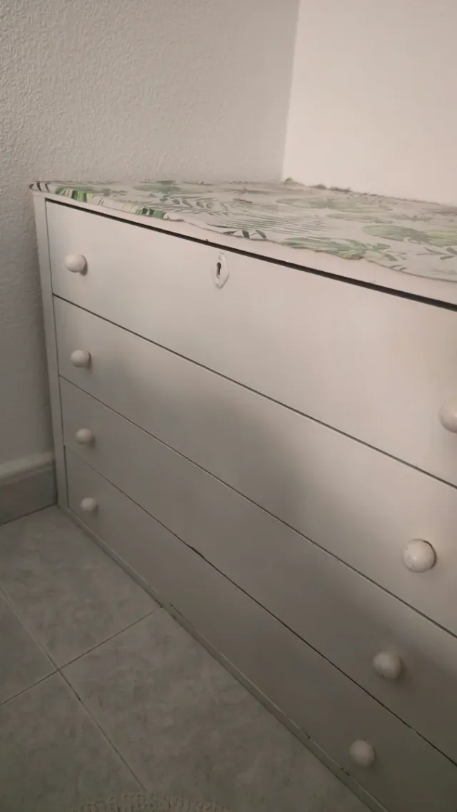 Cómoda de cajones color blanco