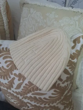 Gorro Polo Ralph Lauren lana beige rosa