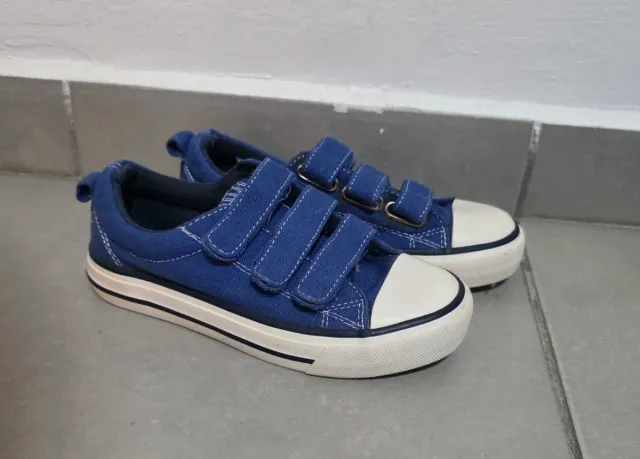Zapatillas azules tipo Converse All Star talla 30