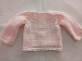 Conjunto bebé hecho a mano rosa
