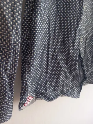 Camisa italiana Maestro azul y blanco