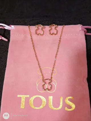 Conjunto Oso Collar y Pendientes