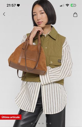 Bolso Maison Héritage Mini Malta Camel