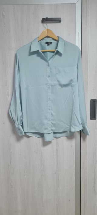 Blusa verde pastel C&A Talla 46.