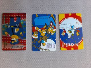 17 Carte Simpson Kinder Ferrero 1999