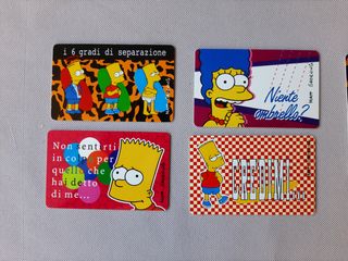 17 Carte Simpson Kinder Ferrero 1999