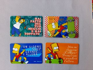 17 Carte Simpson Kinder Ferrero 1999