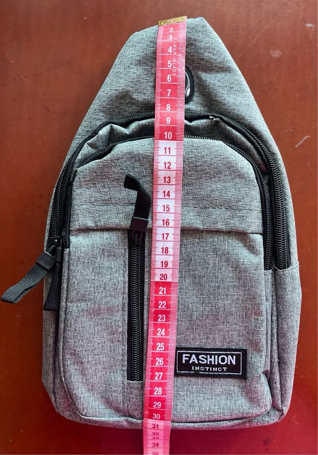 Bandolera gris unisex