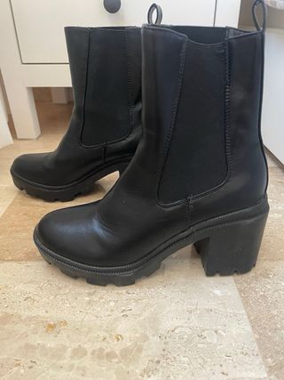 Botines negros tacón plataforma