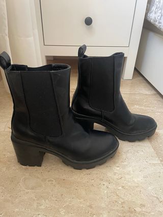 Botines negros tacón plataforma