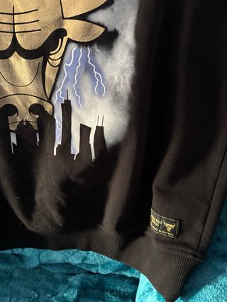 Sudadera Chicago Bulls Negra y Dorada