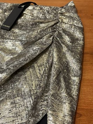 Minigonna Pinko Tg S Oro/Argento