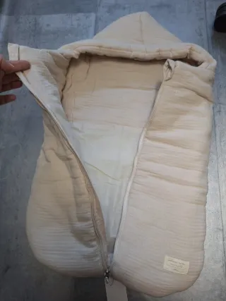 Saco bebé beige Mango