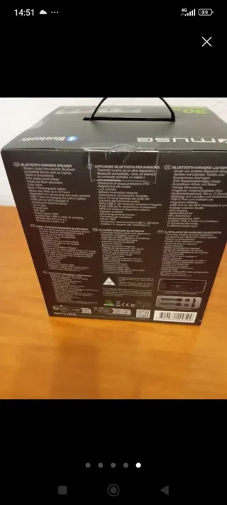 Altavoz Karaoke Bluetooth Muse M-530 KA