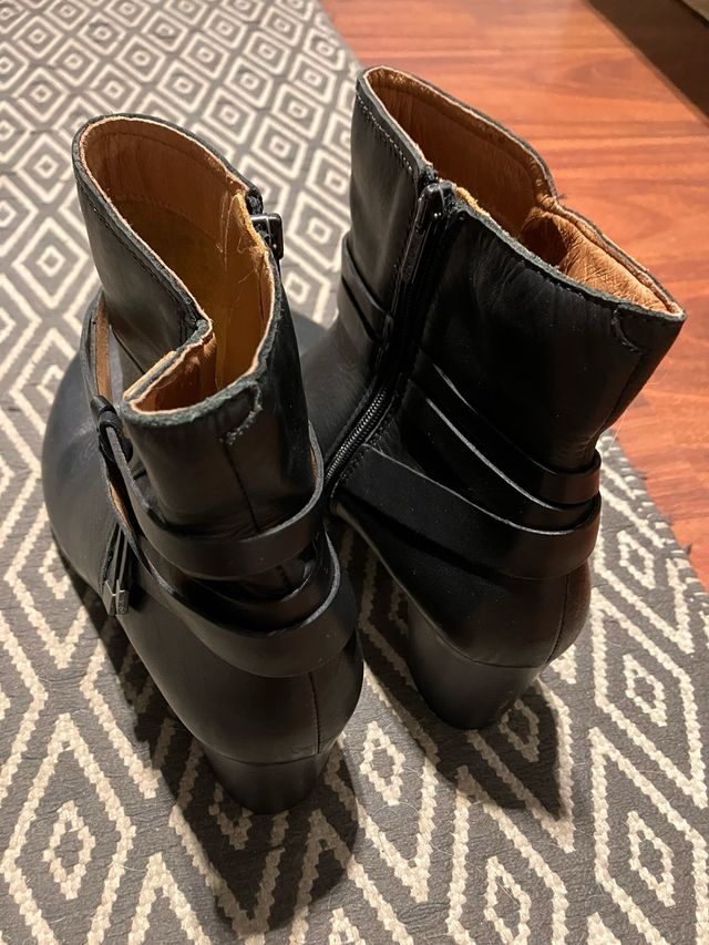 Botines Pikolinos Piel Negro Casi Nuevos