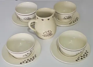 Set da colazione per 4 Mulino Bianco vintage