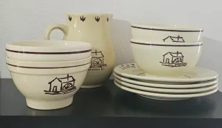 Set da colazione per 4 Mulino Bianco vintage