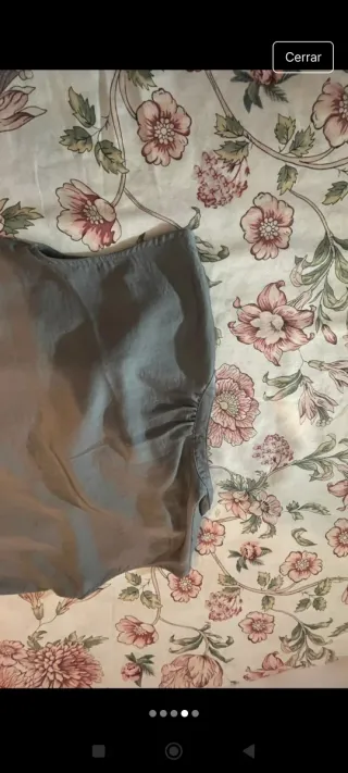 Blusa gris sin mangas