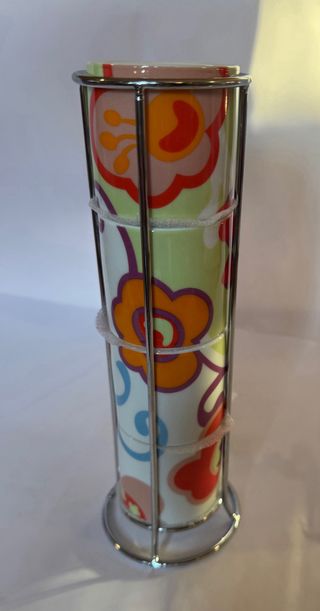 Set 4 tazzine caffè con supporto