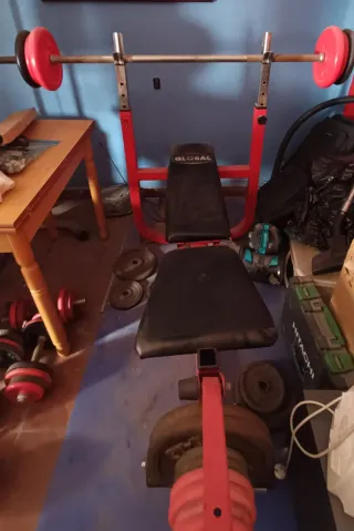 Press de banca Salter con discos