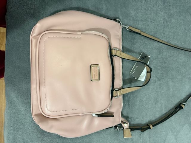 Bolso Parfois rosa y beige