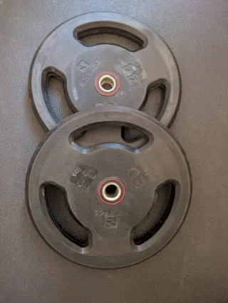 2 Discos 20kg Decathlon 28mm