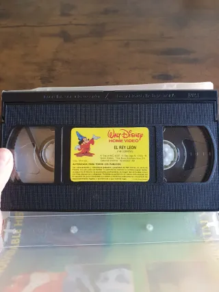 Lote 4 Películas VHS Disney Clásicos Español