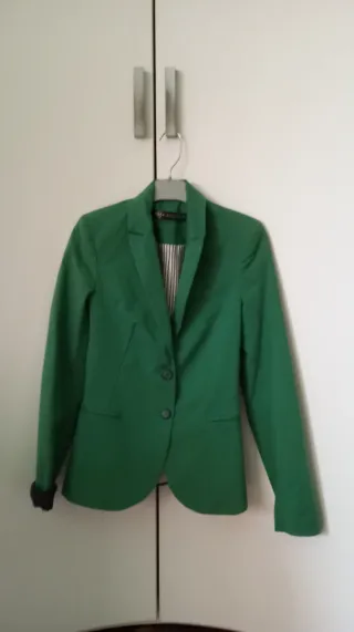 Blazer verde mujer