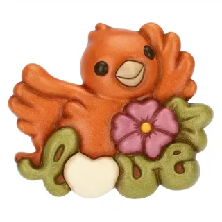 Formella Thun Uccellino su scritta Love