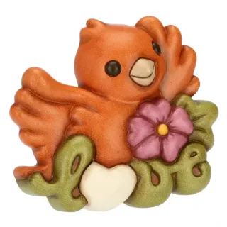 Formella Thun Uccellino su scritta Love