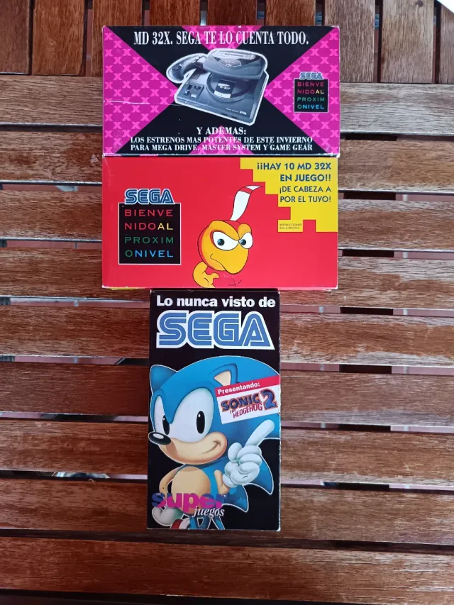 Cintas VHS SEGA Sonic 2 y MD 32X