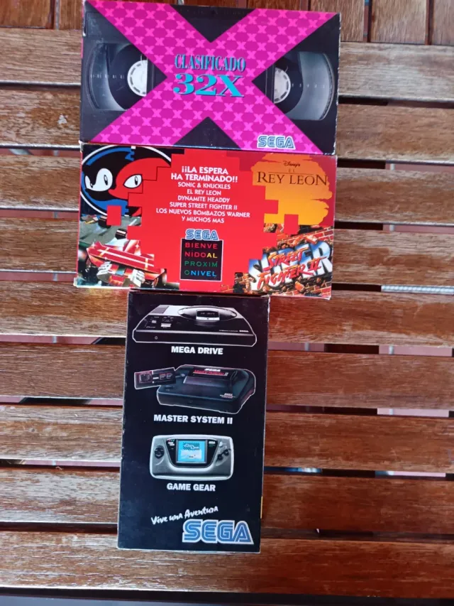 Cintas VHS SEGA Sonic 2 y MD 32X