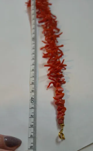 Collana Corallo Rosso Naturale Vintage