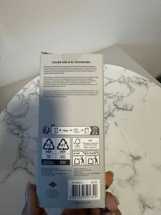 Collana acciaio inox dorata