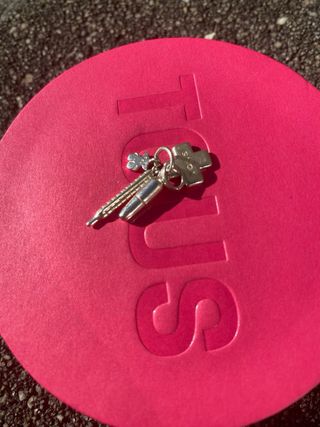 Colgante Tous Plata y Rosa