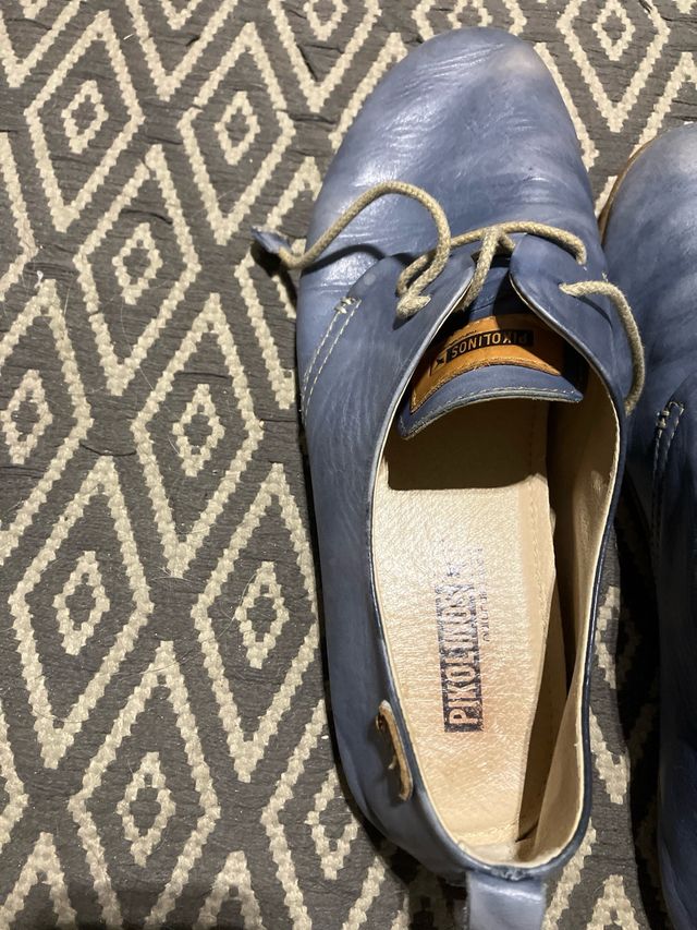 Zapatos Pikolinos Piel Azul Mujer