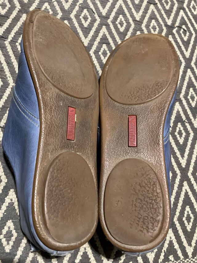 Zapatos Pikolinos Piel Azul Mujer