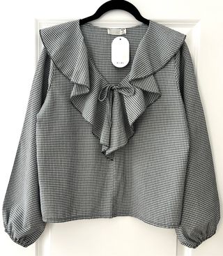 Blusa vichy gris