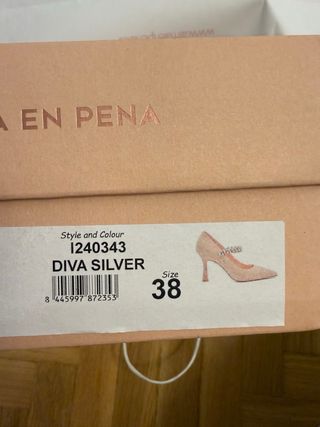 Zapatos Alma en Pena T. 38 Plata