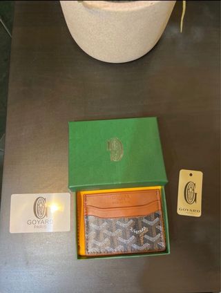 Tarjetero Goyard Marrón y Negro