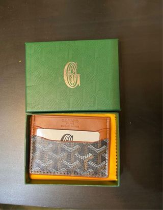 Tarjetero Goyard Marrón y Negro