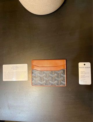 Tarjetero Goyard Marrón y Negro