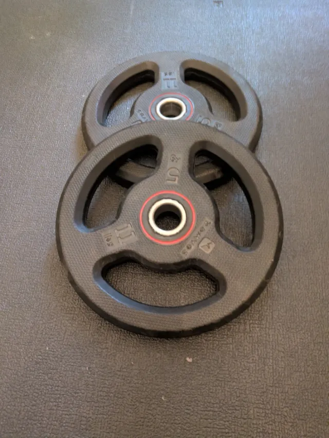 2 discos 5kg 28mm Decathlon