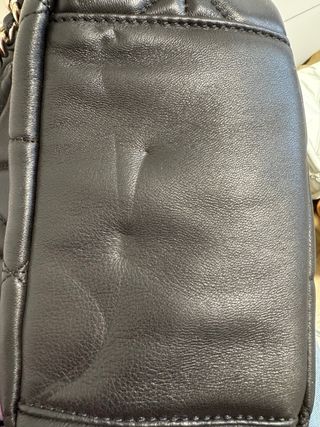 Bolso/Mochila Negro Piel Acolchado