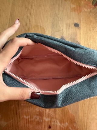 Neceser Mr. Wonderful gris y naranja