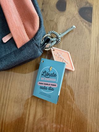 Neceser Mr. Wonderful gris y naranja