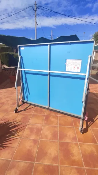 Mesa de ping pong azul