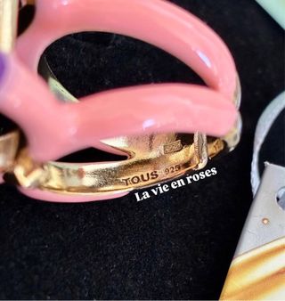Anillo Tous Cocktail Rosa Vermeil Descatalogado