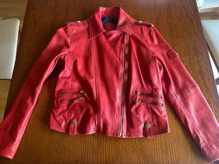 Cazadora Piel Rojo Lollipop